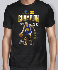 Stephen Curry 30 Champion 3X TShirt