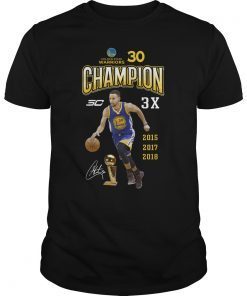 Stephen Curry 30 Champion 3X Shirt