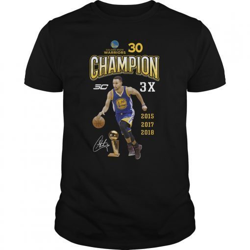 Stephen Curry 30 Champion 3X Shirt