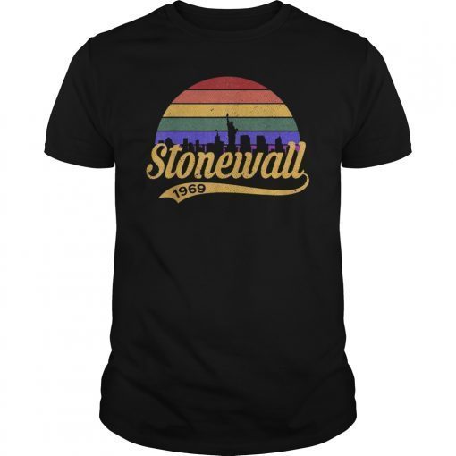 Stonewall 1969 Where Pride Began Retro 50th Anniversary Tee T-Shirt