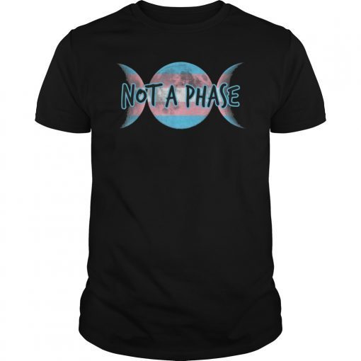 Transgender Pride Flag TShirt Not A Phase Trans Gender Shirt