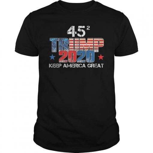 Trump 45 Squared Keep America Great Trump 2020 Shirt