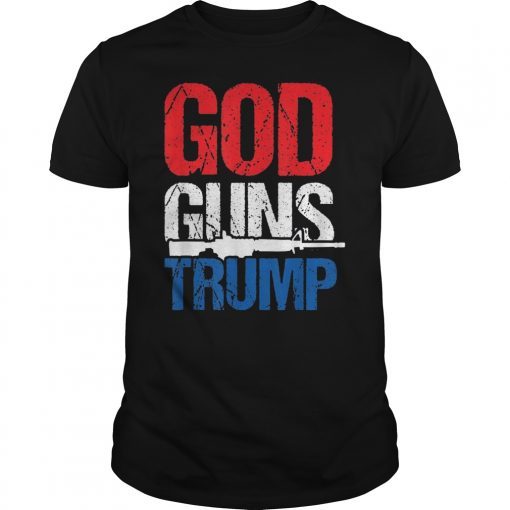 US Army Republican USA Patriot God Guns Trump T-Shirt