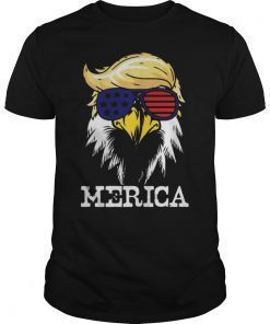 USA-4TH OF JULY EAGLE IN TRUMP HAIR SHIRT FOR INDEPENDENCE DAY SHIRT