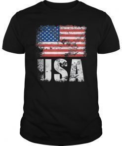 USA Flag T-Shirt US United States of America Tee