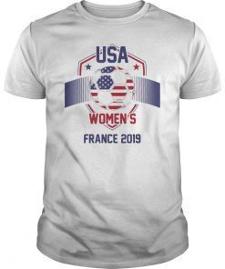 USA Soccer Team Shirt-France Womens 2019 Tournament Shirt