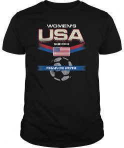 USA Women's Soccer Tshirt ,France 2019 World Championship