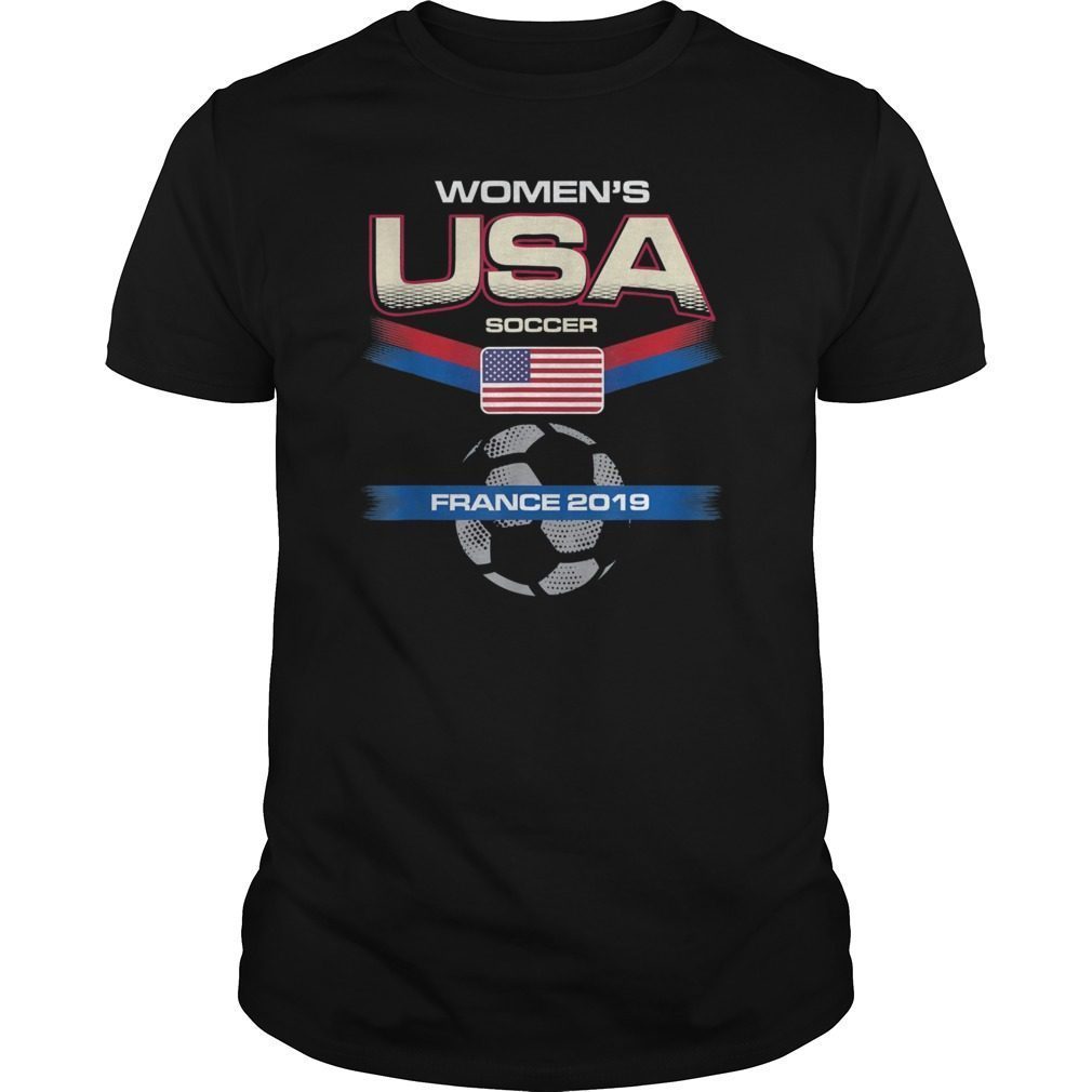 FermosApparelShop USA Women Shield Unisex T-Shirt - Womens Soccer Cup, France 2019, to Support The Best Soccer Team in The World