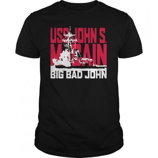 USS John S McCain Support our Vets TShirt