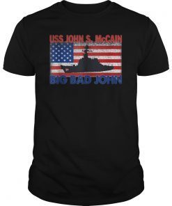 USS John S McCain Support our Vets Tee