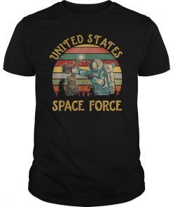 United States Space Force Punch Retro Vintage Sunset Shirts