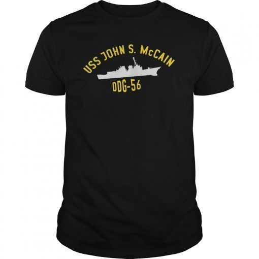 Uss John McCain t shirt The Big Bad John ddg-56 Unisex shirt