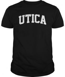 Utica Vintage Retro Sports Team College Gym Arch T-Shirt