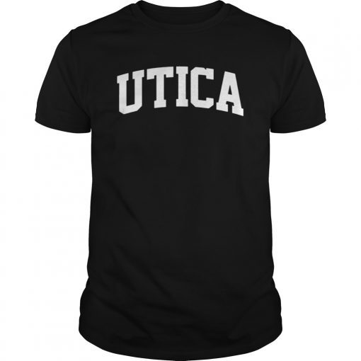 Utica Vintage Retro Sports Team College Gym Arch T-Shirt