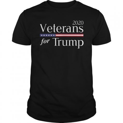 Veterans For Trump 2020. Donald Trump 2020 Election Premium T-Shirt