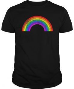 Vintage Gay Pride Rainbow Retro 80's Style T-shirt