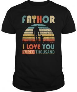 Vintage Intro Fa-thor I Love You T-shirt Happy Fathers Day