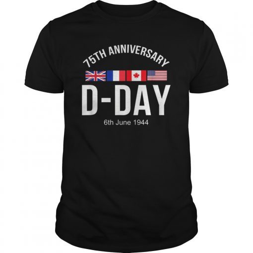 WWII D-Day 75th Year Anniversary Tee Shirt