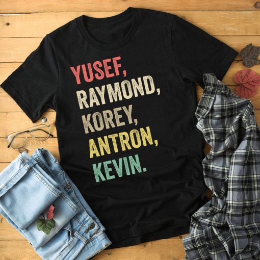 When They See Us Shirt, Yusef Raymond Korey Antron & Kevin Tshirt - Netflix T-shirt - korey wise Shirt - Central Park 5 Shirt Movie T-shirt