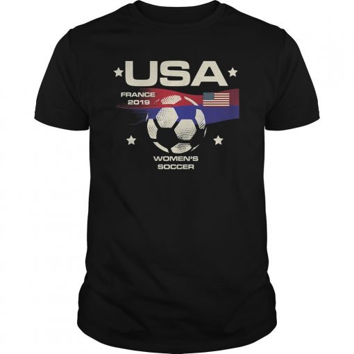 Womens USA Women's Soccer-2019 World Championship France Shirt