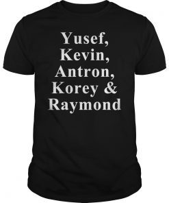 Yusef, Kevin, Antron, Korey, Raymond Shirt Central Park 5 Shirt Movie Tee