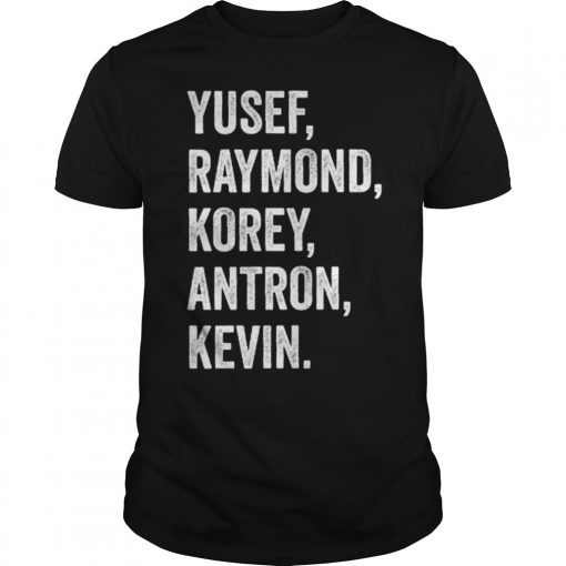 Yusef Raymond Korey Antron & Kevin Central Park 5 Shirt Movie Tee Shirt
