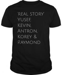 central park 5 t-shirt men and women Real Story Justice