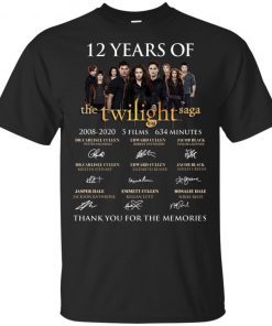 12 Years Of The Twilight Saga shirt