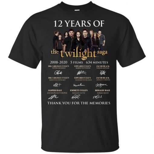 12 Years Of The Twilight Saga shirt