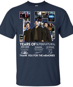 15 years of Supernatural shirts