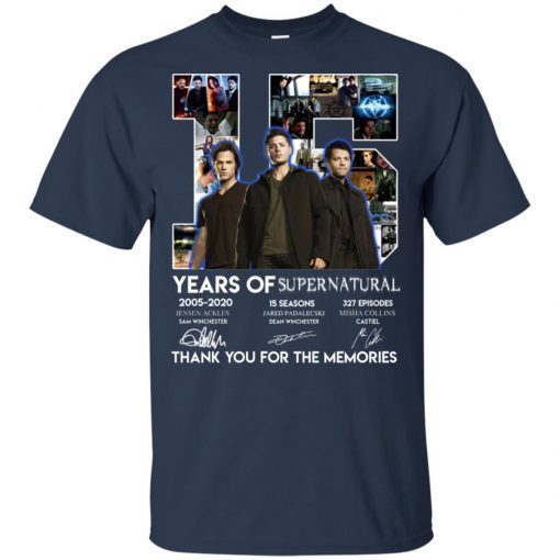 15 years of Supernatural shirts