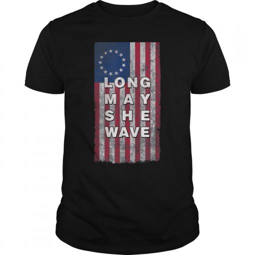 1776 Betsy Ross Flag Gift Shirt American Flag Shirt 13 Stars American Flag Gift T-Shirt