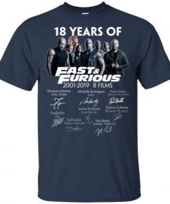 18 years of Fast and Furious shirts