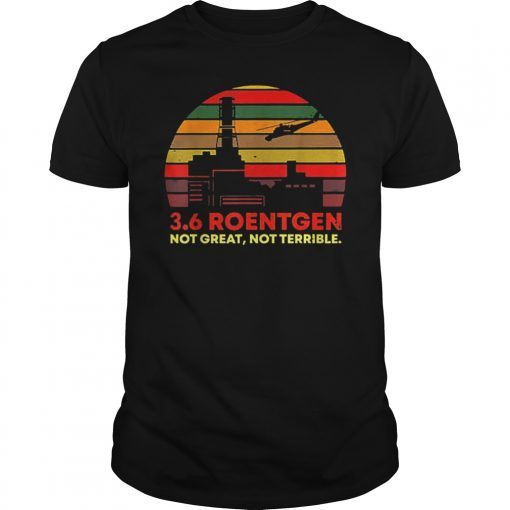 3.6 Roentgen Not Great Not Terrible Retro Vintage Sunset Tee