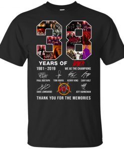 38th Years Of Slayer We Are The Champions 1981-2019 shirt