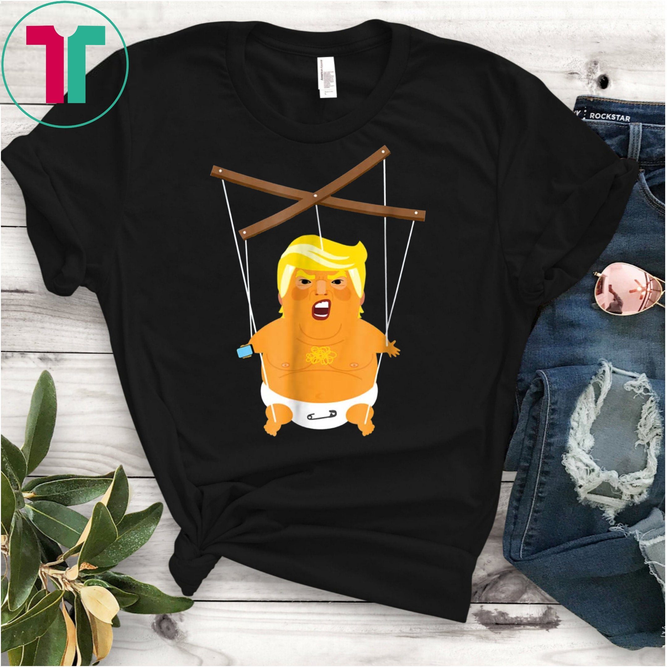 45 Is A Puppet Baby Trump Funny T-Shirt