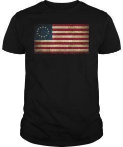 4th of July Patriotic Betsy Ross Battle Flag T-Shirt