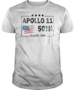 50th Anniversary Apollo 11 Moon Landing 1969 Unisex TShirt Apollo 11 Vintage Shirt