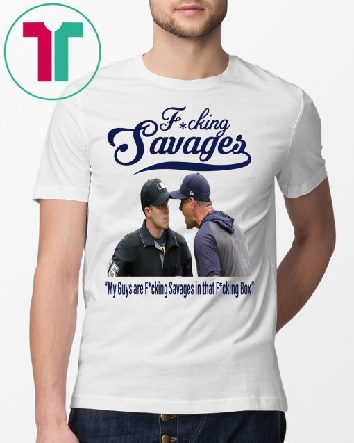 Aaron Boone Fucking Savages In The Box Baseball Shirt