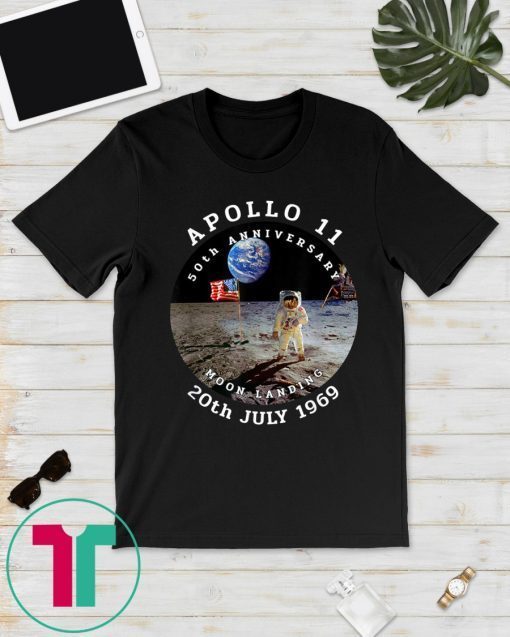 Apollo 11 50th Anniversary Moon Landing 1969 2019 Gift Tee Shirt