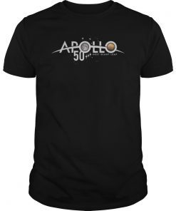 Apollo 50th Anniversary Tshirt First the Moon, next Mars NASA T-Shirt