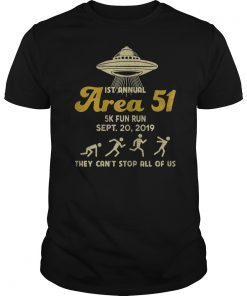 Area 51 5K Fun Run vintage Tee Shirt