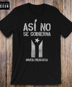 Bandera Negra De Puerto Rico Ricky Renuncia T-Shirt