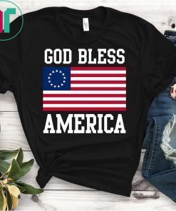 Betsy Ross God Bless Ameria Rush Limbaugh Tee Shirt