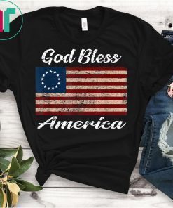 Betsy Ross God Bless Ameria Shirt Rush Limbaugh Tee Shirt