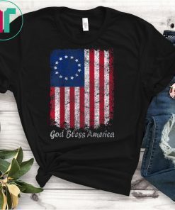 Betsy Ross God Bless Ameria T-Shirt