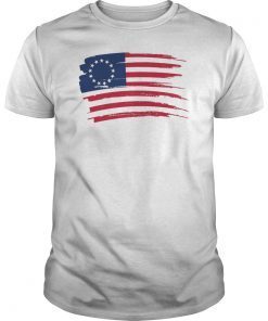 Betsy Ross Shirt 4th Of July American Flag 1776 Vintage T-Shirt