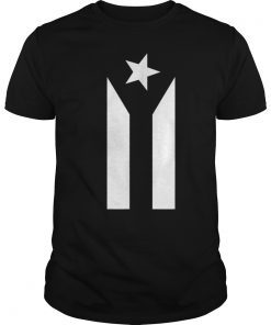 Black Boricua Flag Protest Shirt Fuerza Puerto Rico T-Shirt