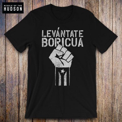 Black Puerto Rico Flag Shirt, Boricua, Resiste, Levantate Boricua, Ricky Renuncia Shirt