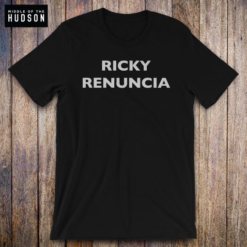 Black Puerto Rico Flag Shirt, Levantate Boricua, Ricky Renuncia, #rickyrenuncia Tee